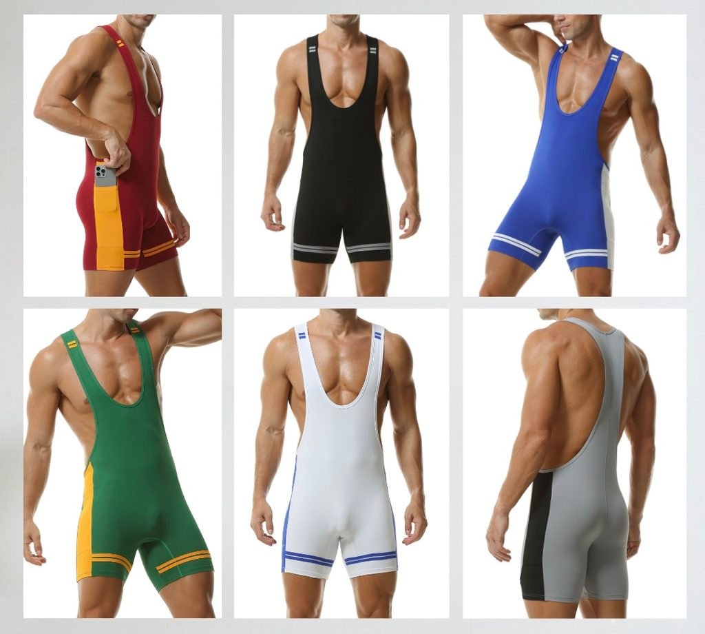 wholesale gay singlets - varsity style -Spicy and Shiny