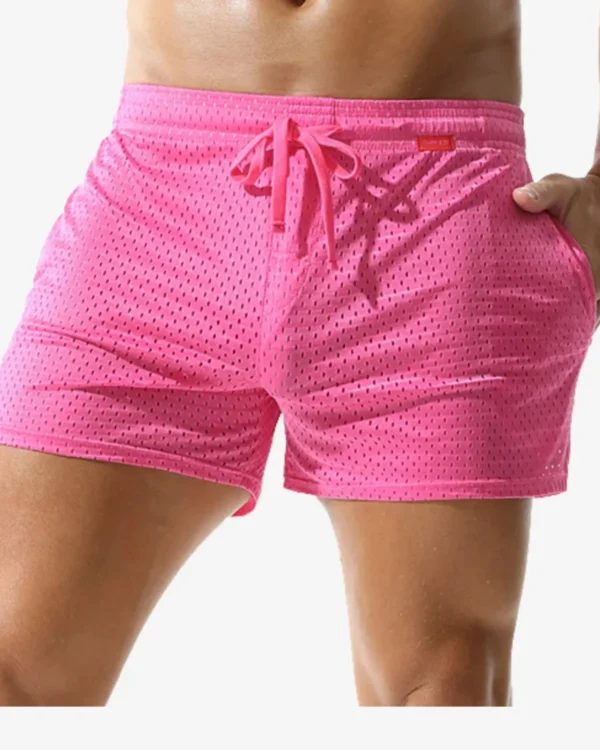 pink mesh gay shorts wholesale