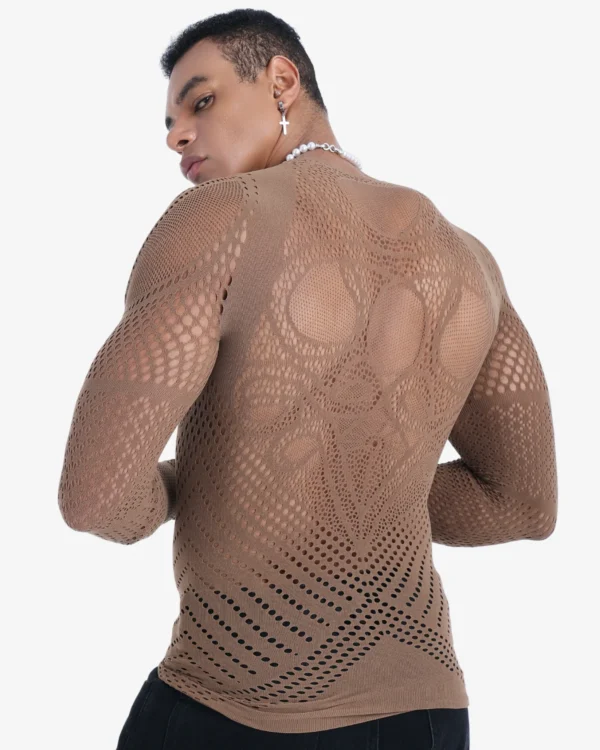 men wearing brown sexy top