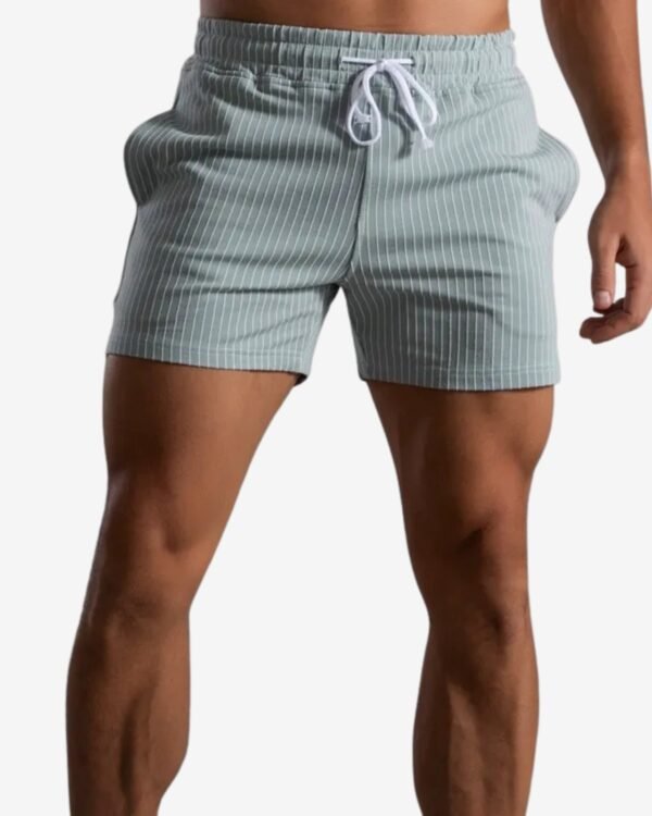 men wearing wholesale blue striped shorts