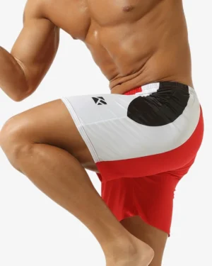 model wearing wholesale men's sport shorts