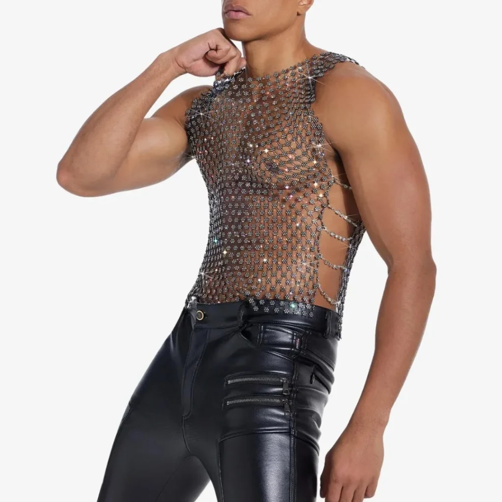 wholesale gay men's rhinestone tank top — bestseller Q1 2026