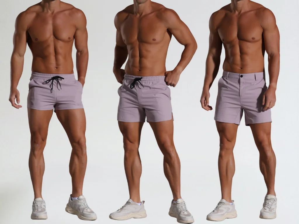 Gym shorts for gay men in 2, 3, and 4 inch inseam lengths – Spicy and Shiny